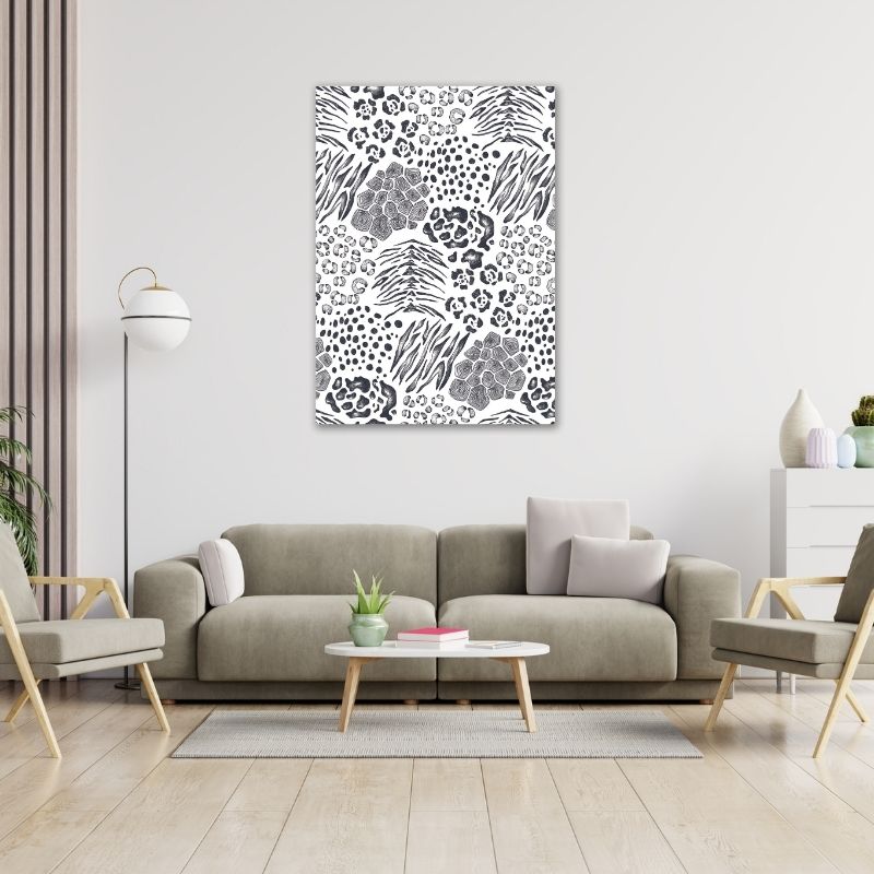 Various Animal Print Pre-Printed Canvas