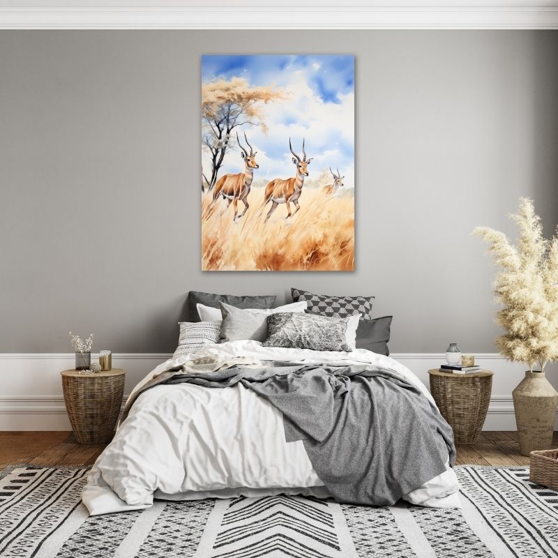 Wildlife Animals Pre-Printed Canvas