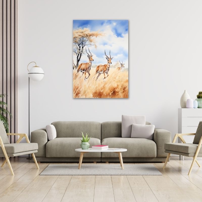 Wildlife Animals Pre-Printed Canvas