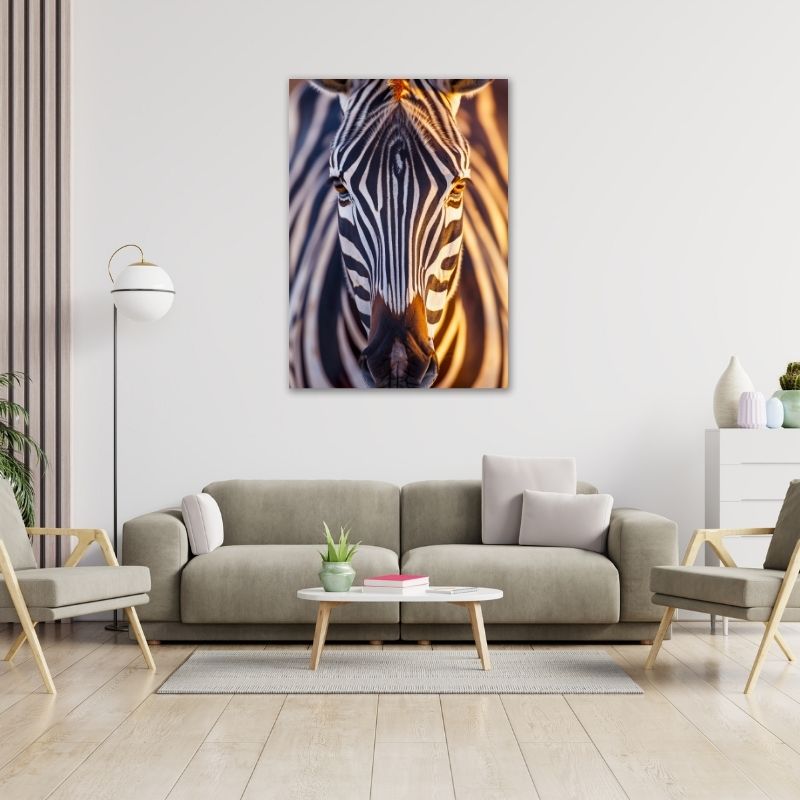 Zebra Front Pre-Printed Canvas