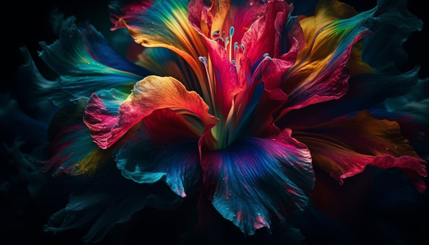 Vibrant Colour Flower Wallpaper