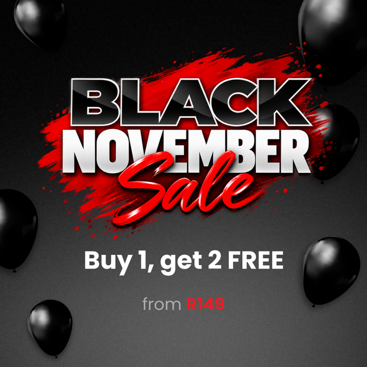 Black November buy 1, get 2 free from R149