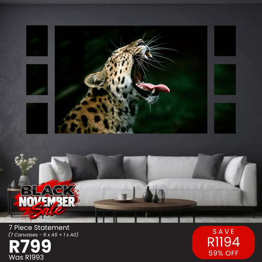 7 Piece Statement Canvas Combo – Black November R799