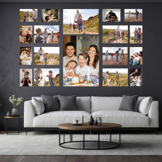 18 Piece Showcase Statement Canvas Combo on a wall