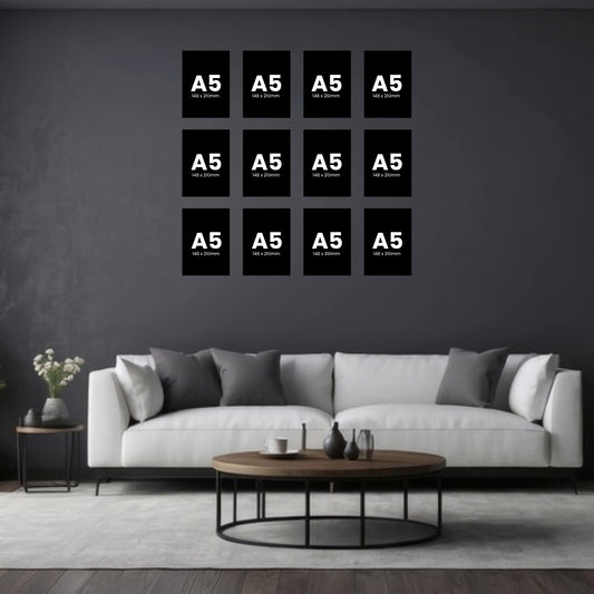Size layout: 12 x A5 Feature canvas combo, 12 canvases