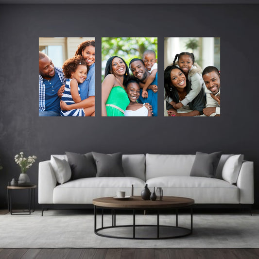 A2 Buy 1 Get 2 FREE canvases on a wall