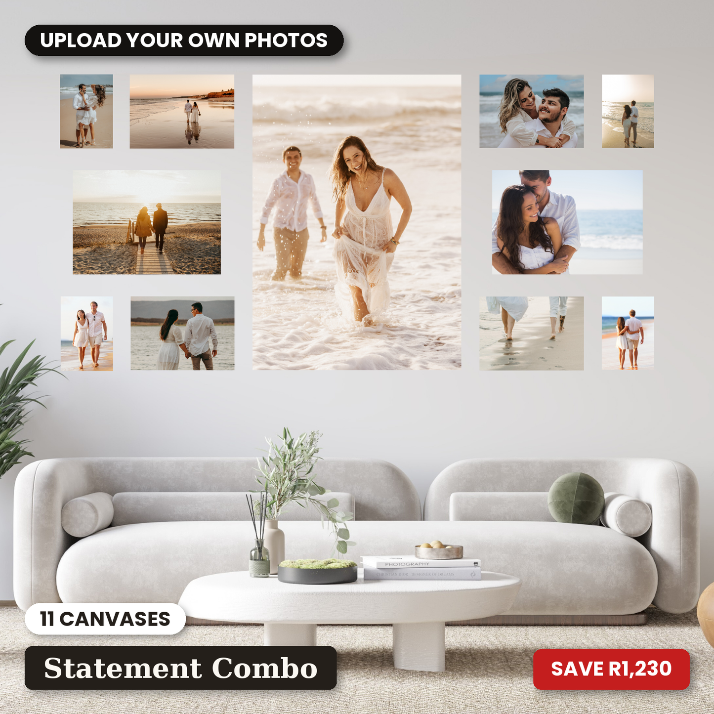 11 Piece Spacious Statement Canvas Combo