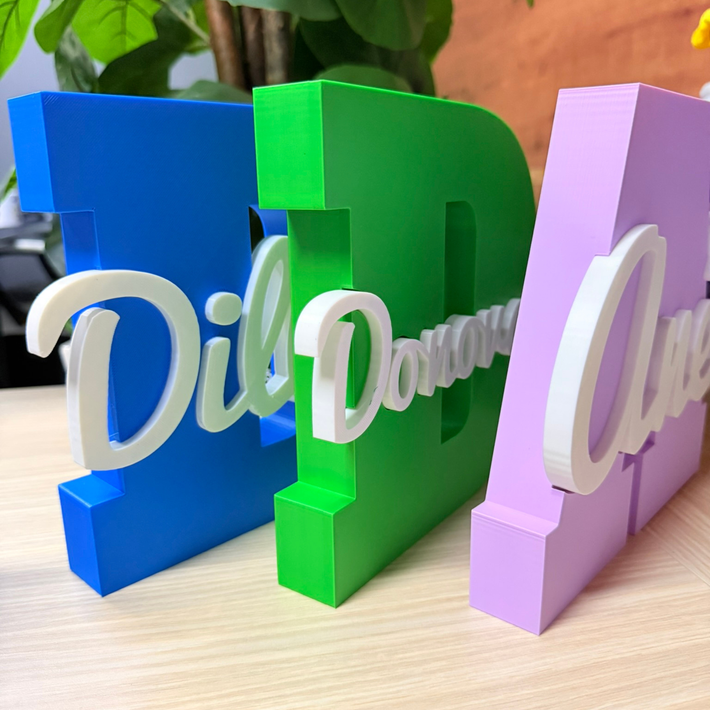 Personalised 3D Name Sign