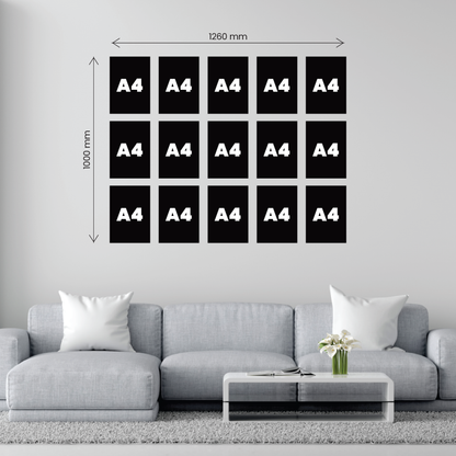 15 x A4 Feature Canvas Combo