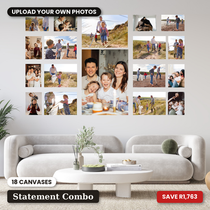 18 Piece Showcase Statement Canvas Combo