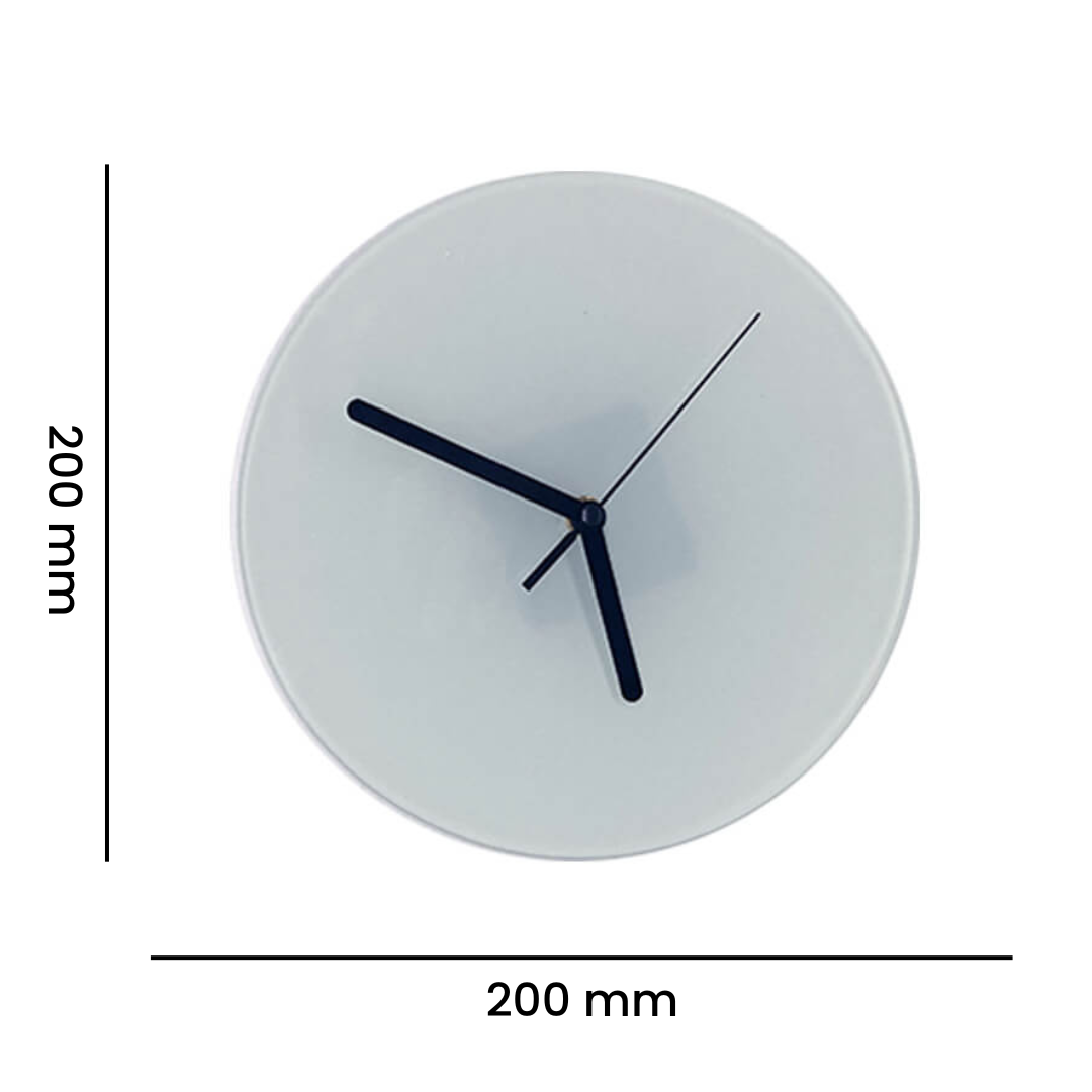 Personalised Round Glass Clock