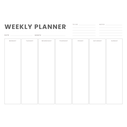 Magnetic Weekly Planner - A3