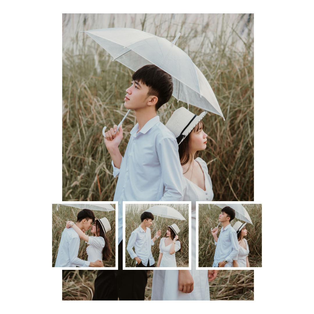 Beautiful Couple Collage Canvas