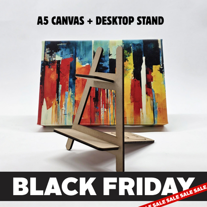 A5 Canvas with Tabletop Stand