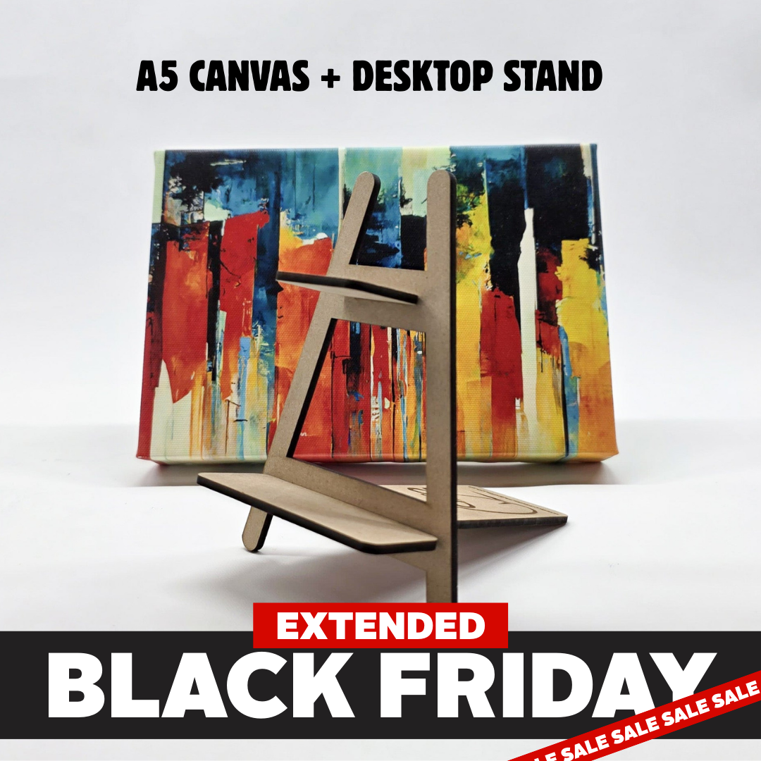 A5 Canvas with Tabletop Stand