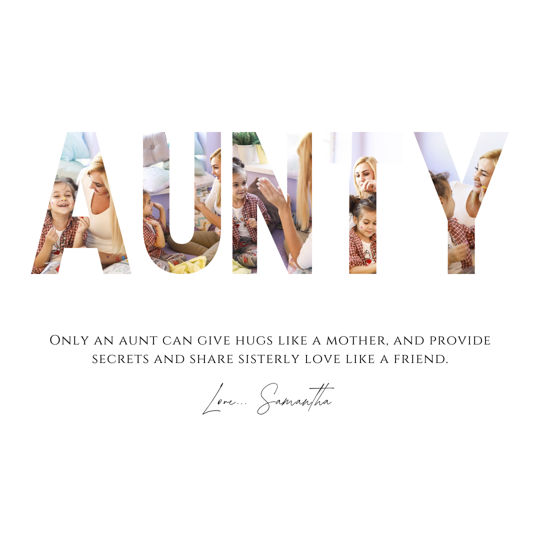 Aunty Love Collage Canvas