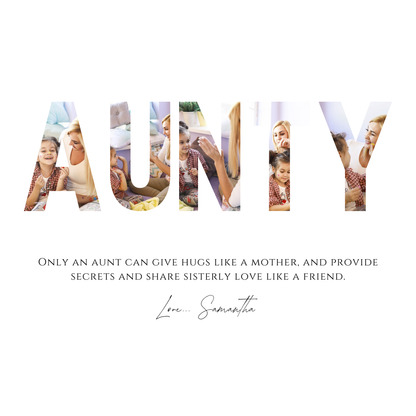 Aunty Love Collage Canvas