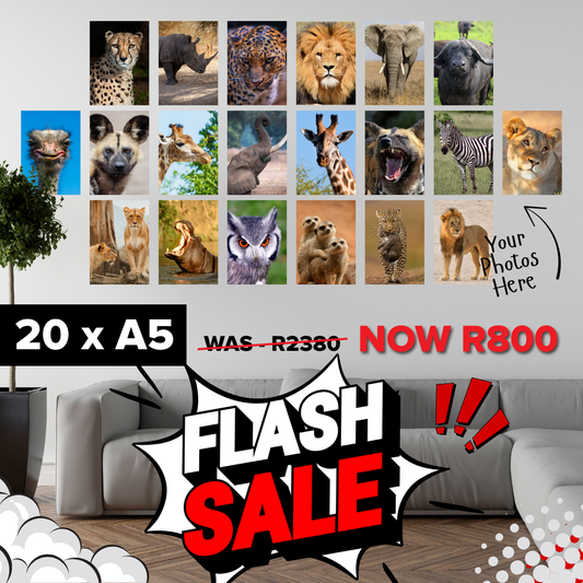 Flash Sale – 20 x A5 Personalised Canvas