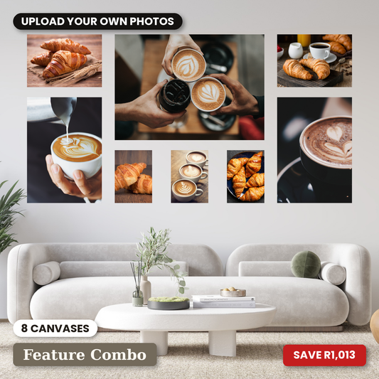8 Piece Large Feature Canvas Combo
