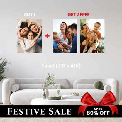 A3 - Buy 1, Get 2 FREE Canvas Deal