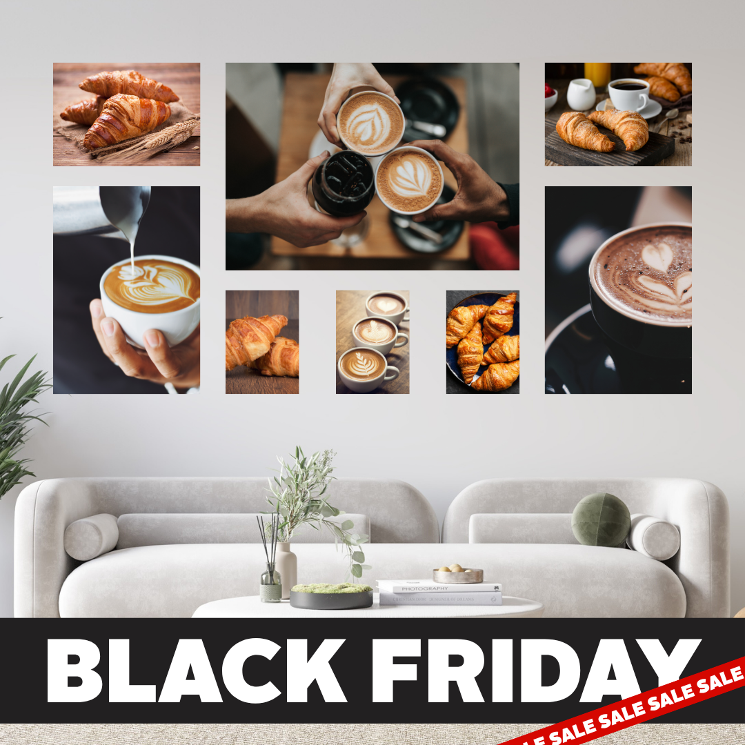 Black Friday 8 Piece Large Feature Canvas Combo