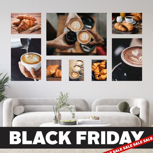Black Friday 8 Piece Large Feature Canvas Combo
