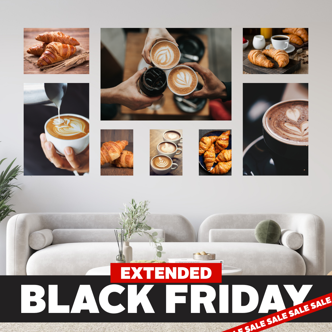 Black Friday 8 Piece Large Feature Canvas Combo