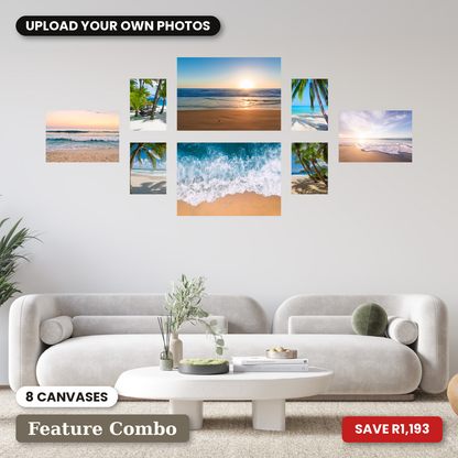 8 Piece Medium Feature Canvas Combo