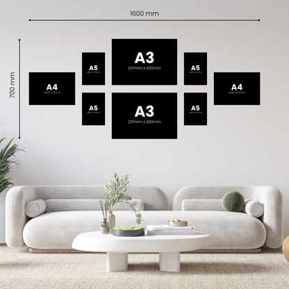8 Piece Medium Feature Canvas Combo