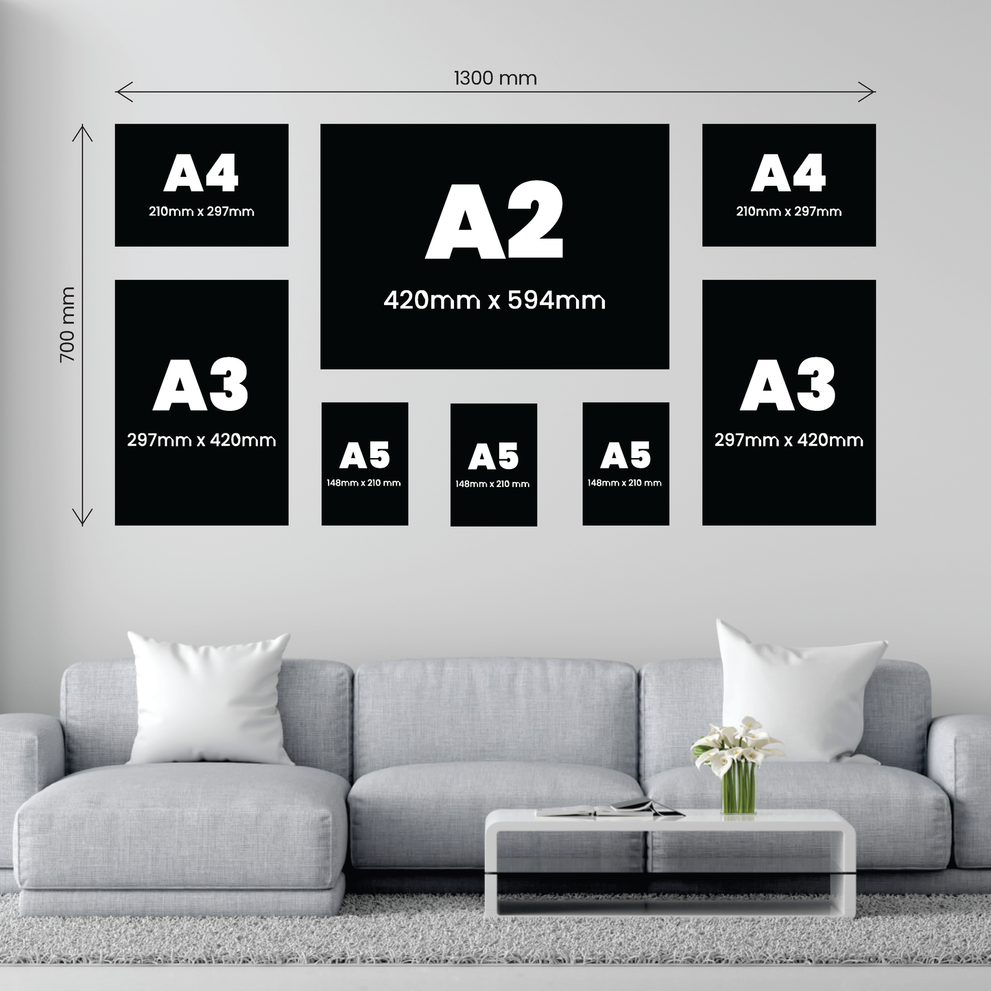 8 Piece Large Feature Canvas Combo