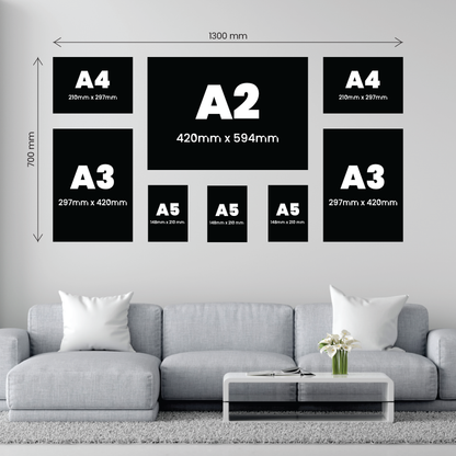 8 Piece Large Feature Canvas Combo