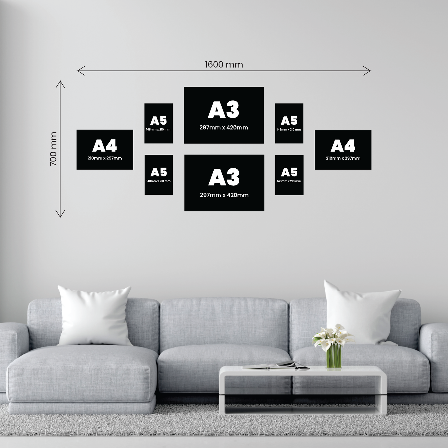 8 Piece Medium Feature Canvas Combo