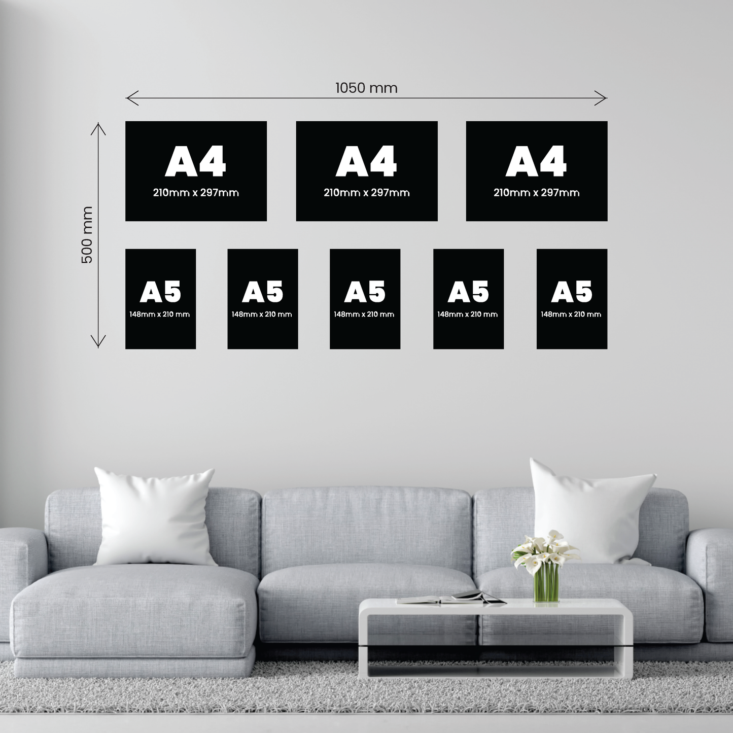 8 Piece Small Accent Canvas Combo