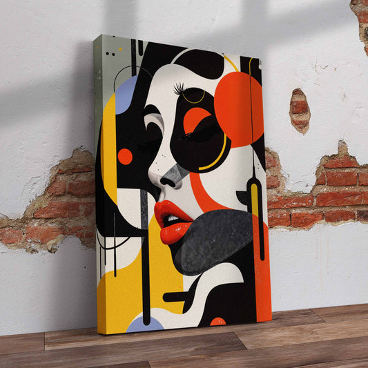 Abstract Elegant Women Pre-Printed Canvas