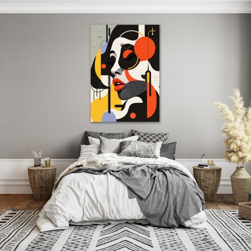 Abstract Elegant Women Pre-Printed Canvas