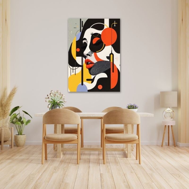 Abstract Elegant Women Pre-Printed Canvas