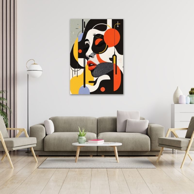 Abstract Elegant Women Pre-Printed Canvas