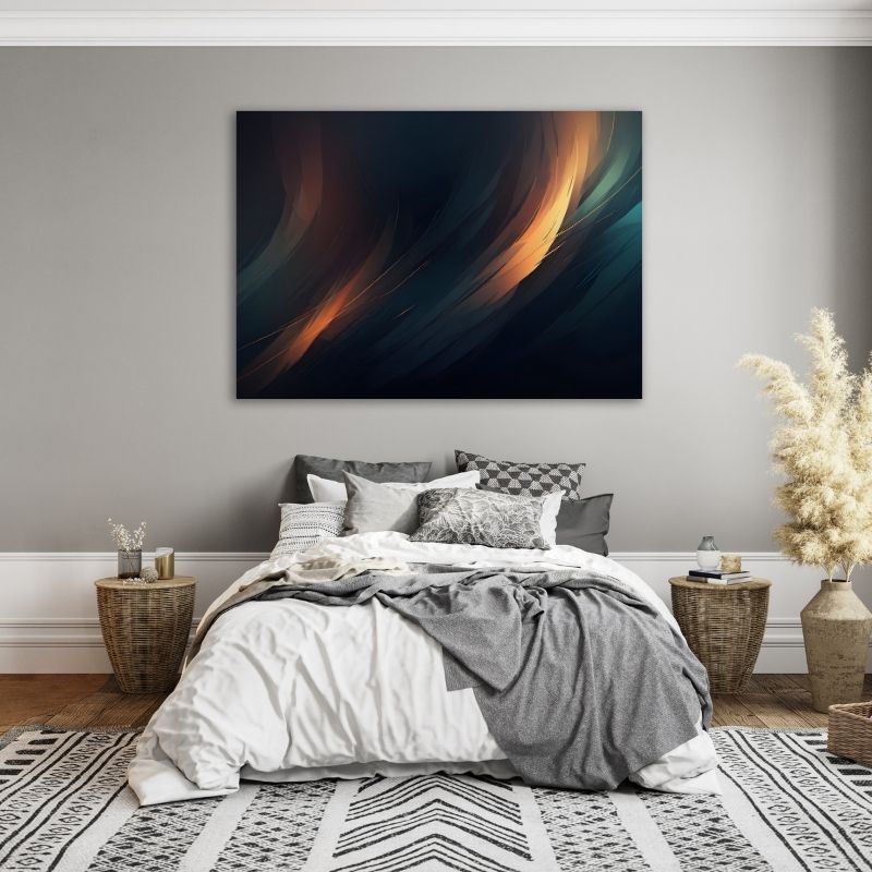 Abstract Shadow Pre-Printed Canvas