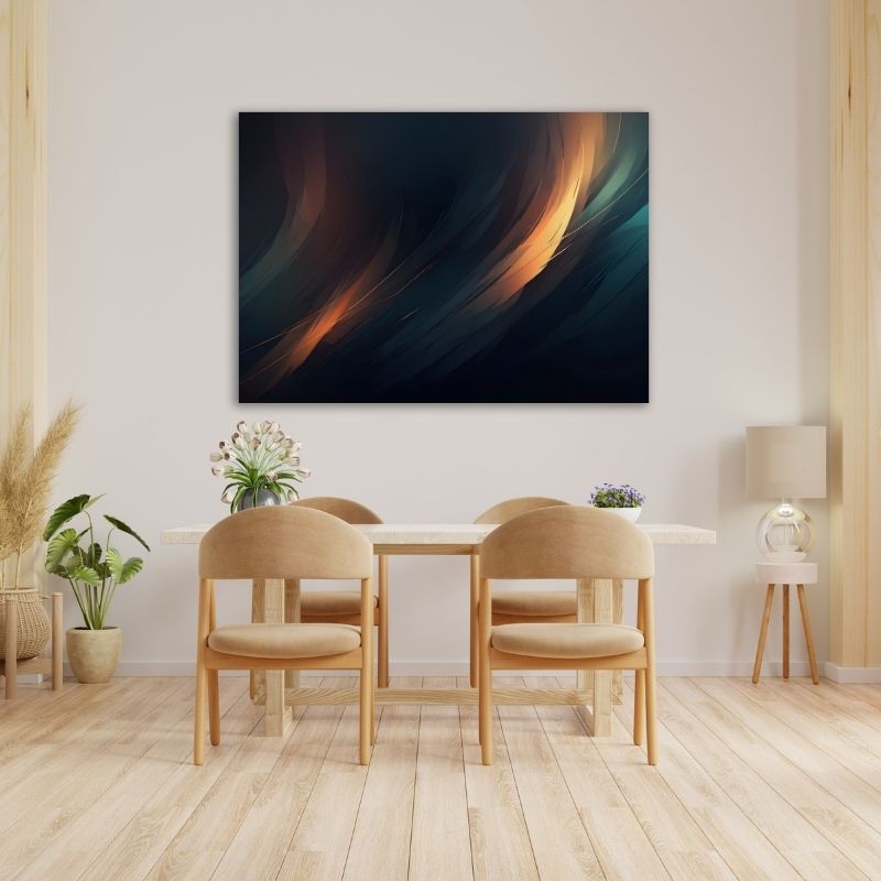 Abstract Shadow Pre-Printed Canvas