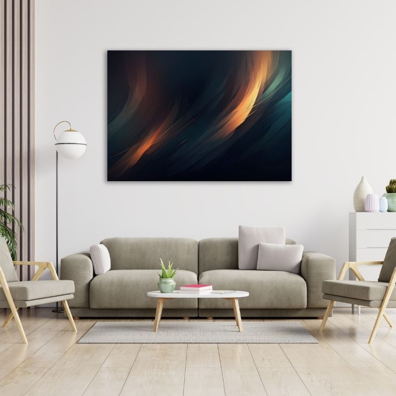 Abstract Shadow Pre-Printed Canvas