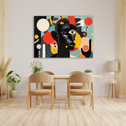 Abstract African Art Pre-Printed Canvas