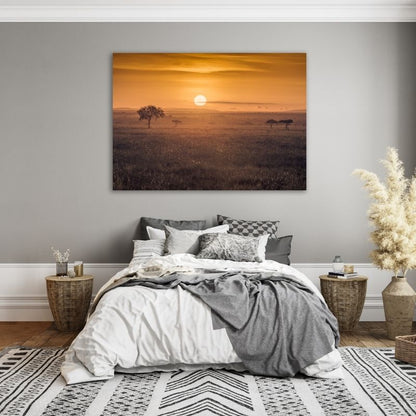 African Sunrise Pre-Printed Canvas
