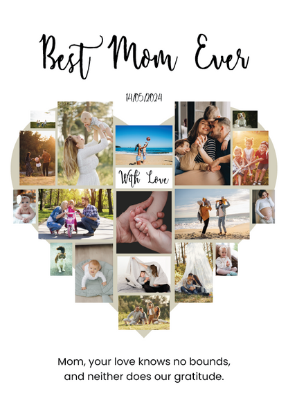 Best Mom Ever Collage Canvas