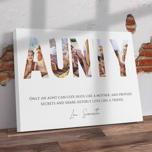 Aunty Love Collage Canvas