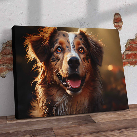 Beautiful Dog Pre-Printed Canvas
