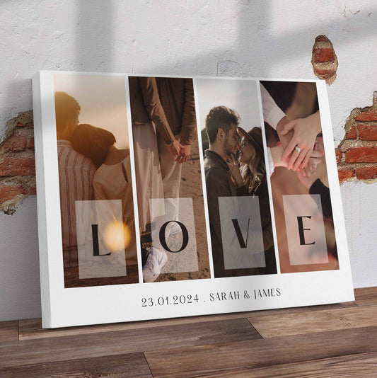 Beautiful Love Collage Canvas