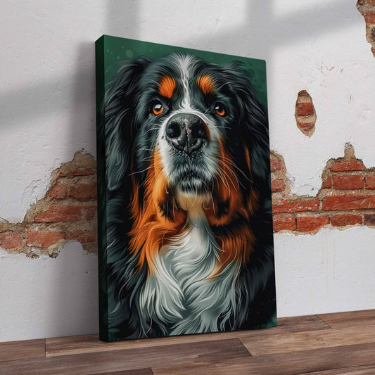 Bernese Mountain Dog Pre-Printed Canvas