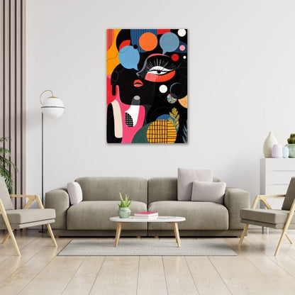 Big Eye Abstract Art Pre-Printed Canvas