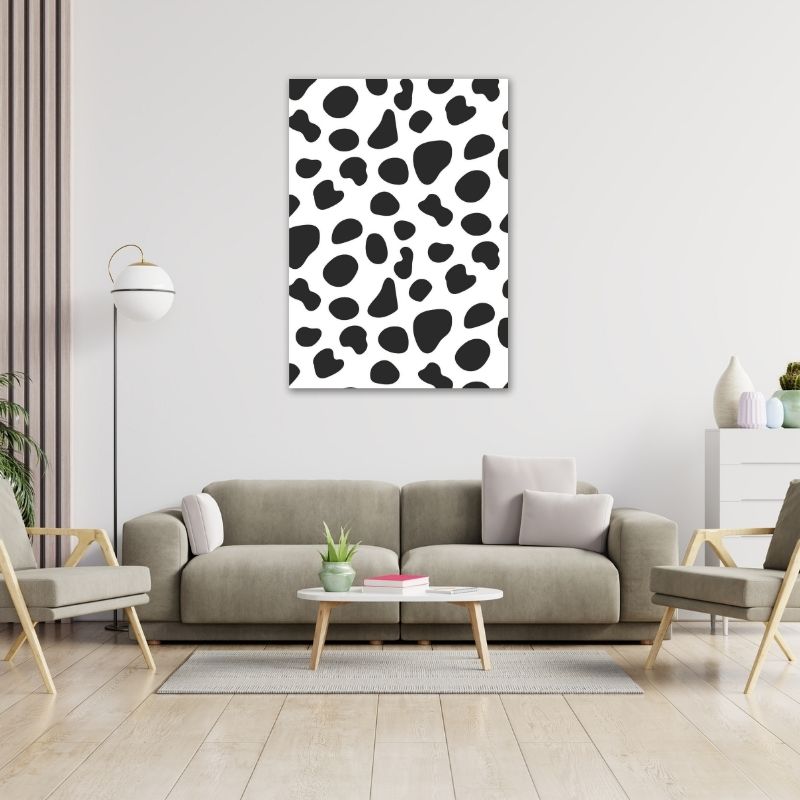 Black Spots Pre-Printed Canvas