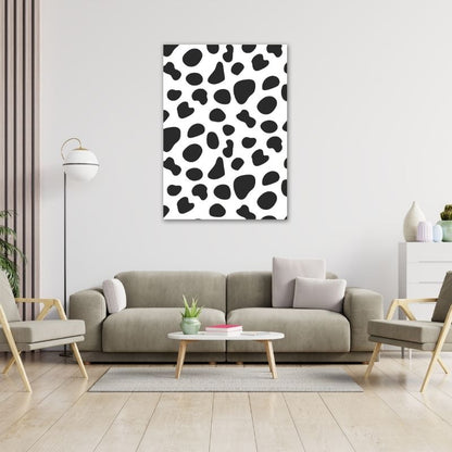 Black Spots Pre-Printed Canvas